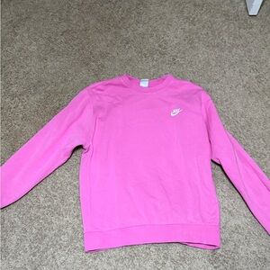 Nike Vibrant Pink Crew Neck Sweater